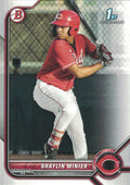 Braylin Minier #BP-93 Cincinnati Reds | 2022 Bowman Prospects