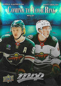Kirill Kaprizov / Matt Boldy #CR-14 | 2025-26 Upper Deck MVP Coming to Your Rink