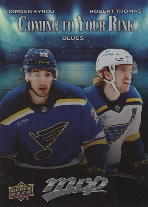 Jordan Kyrou / Robert Thomas #CR-25 | 2025-26 Upper Deck MVP Coming to Your Rink