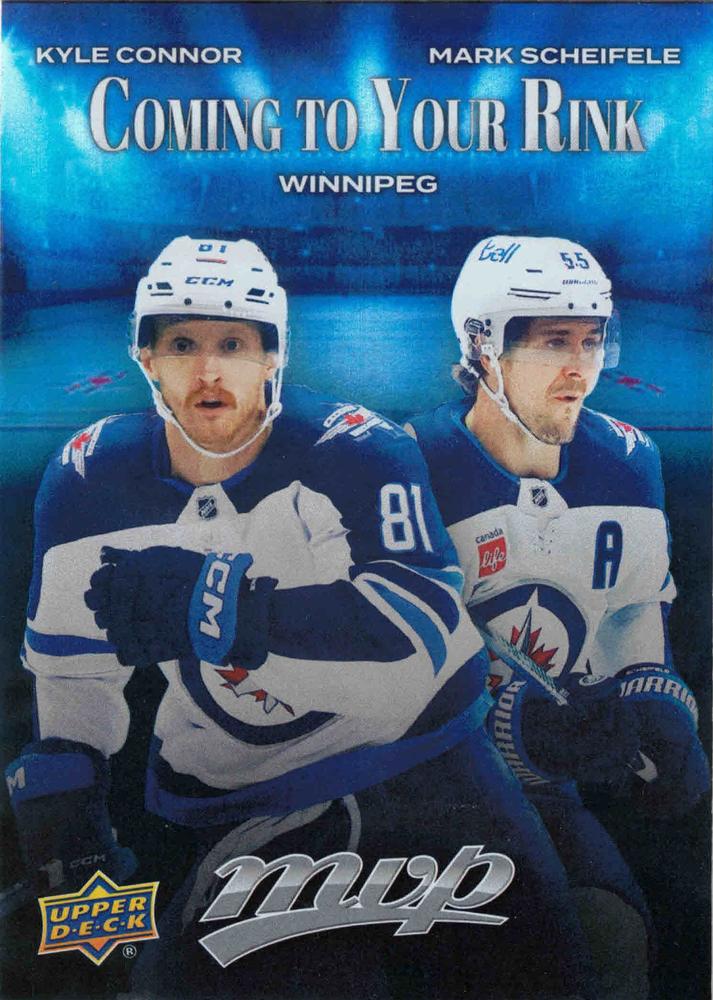 Kyle Connor / Mark Scheifele #CR-32 | 2025-26 Upper Deck MVP Coming to Your Rink