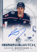 Denton Mateychuk #DM Columbus Blue Jackets | 2024-25 SP Authentic