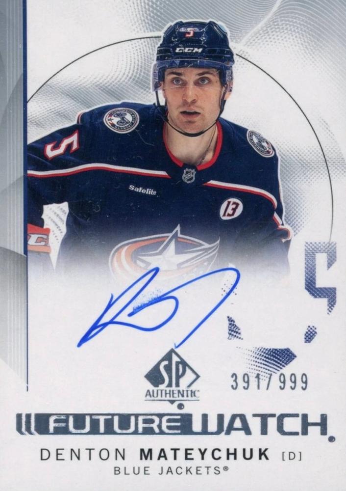 Denton Mateychuk #DM Columbus Blue Jackets | 2024-25 SP Authentic
