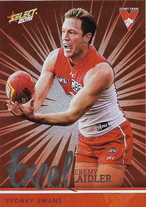Jeremy Laidler #EP189 Sydney Swans | 2016 Select AFL Footy Stars Excel