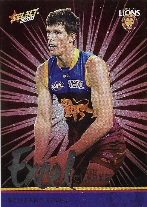 Justin Clarke #EP20 Brisbane Lions | 2016 Select AFL Footy Stars Excel
