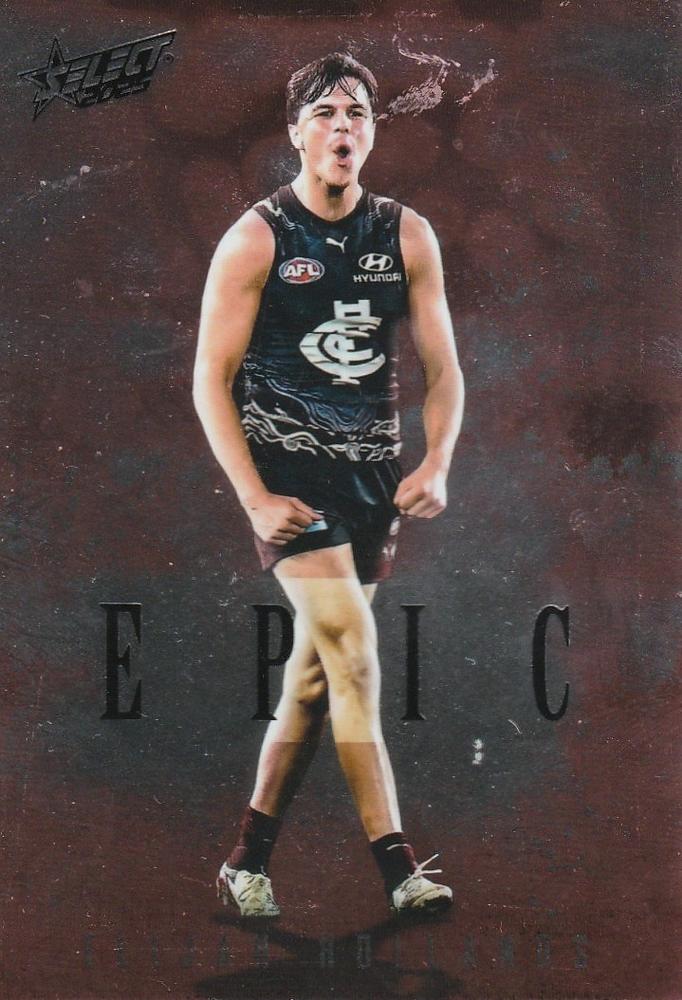Elijah Hollands #ER13 Carlton Blues | 2025 Select AFL Footy Stars - Epic Red