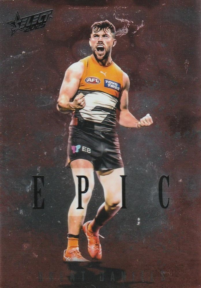 Brent Daniels #ER37 Greater Western Sydney Giants | 2025 Select AFL Footy Stars - Epic Red