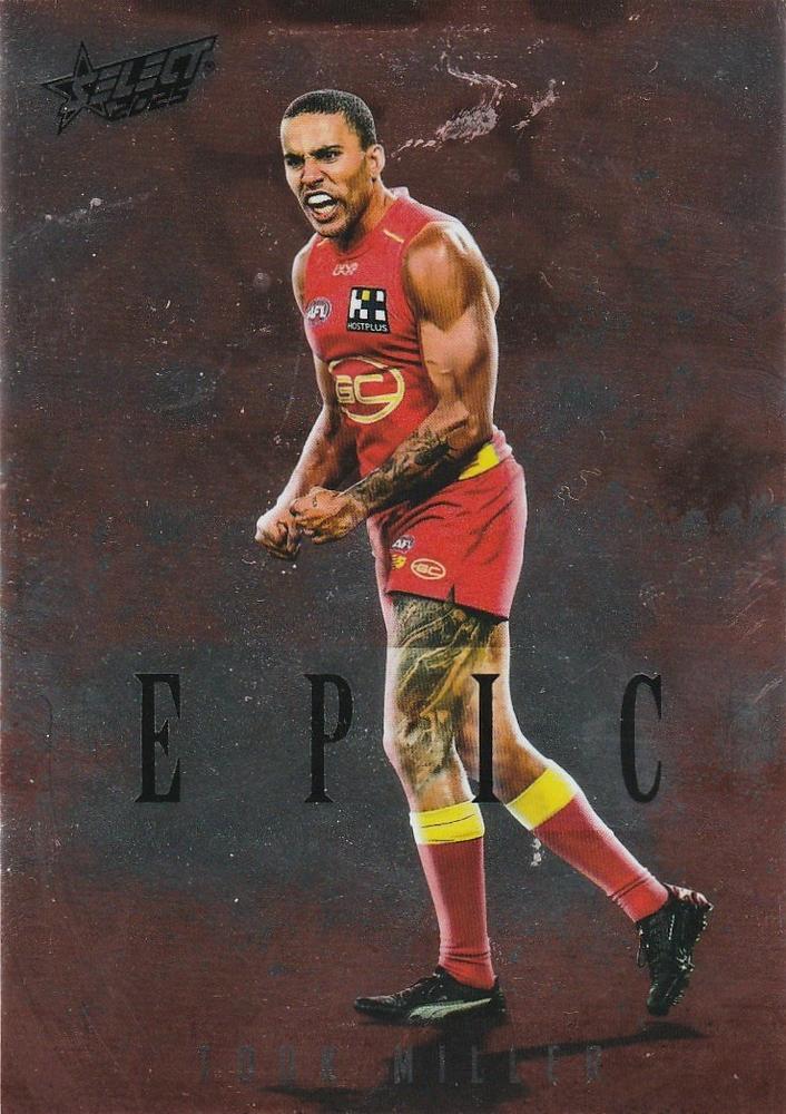 Touk Miller #ER44 Gold Coast Suns | 2025 Select AFL Footy Stars - Epic Red