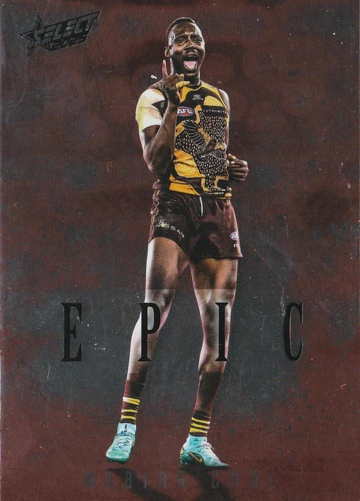Mabior Chol #ER47 Hawthorn Hawks | 2025 Select AFL Footy Stars - Epic Red