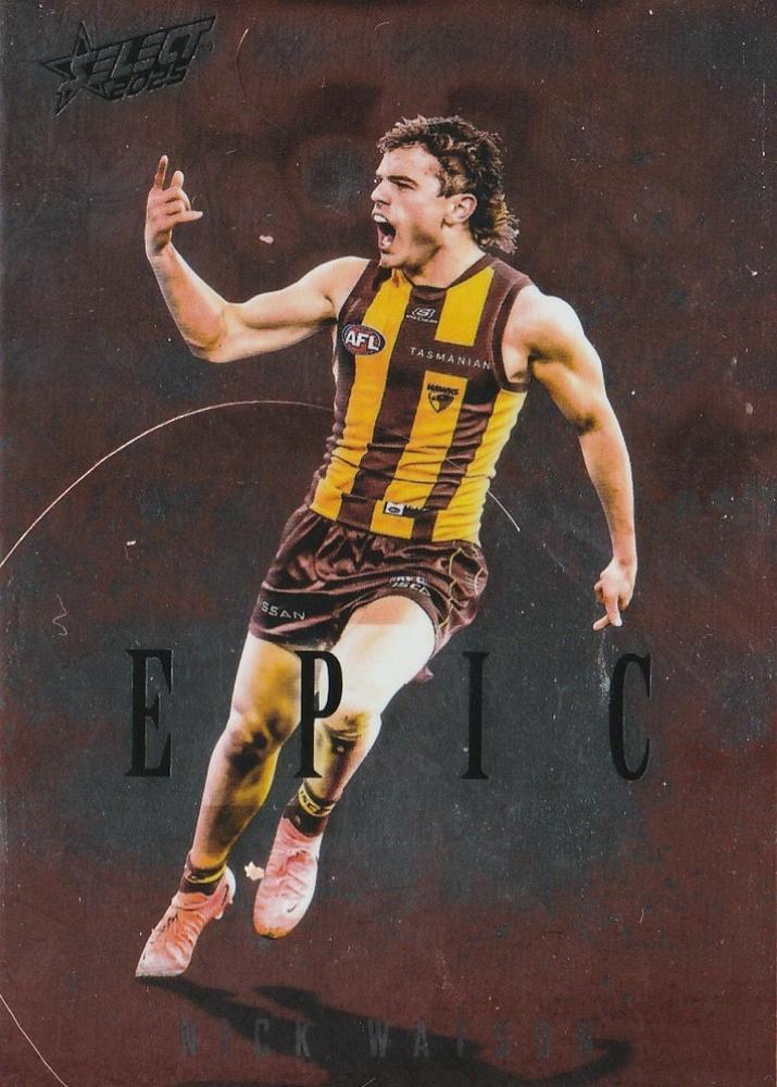 Nick Watson #ER50 Hawthorn Hawks | 2025 Select AFL Footy Stars - Epic Red