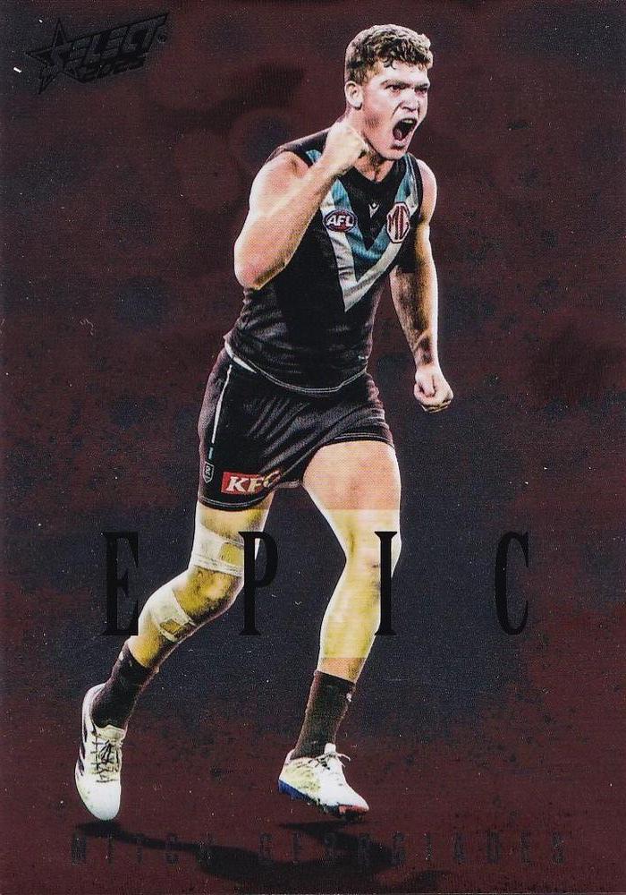 Mitch Georgiades #ER62 Port Adelaide Power | 2025 Select AFL Footy Stars - Epic Red