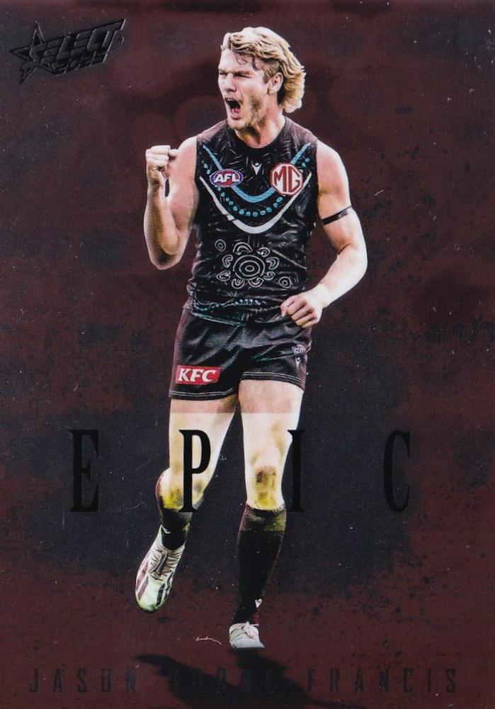 Jason Horne-Francis #ER63 Port Adelaide Power | 2025 Select AFL Footy Stars - Epic Red