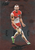 Chad Warner #ER80 Sydney Swans | 2025 Select AFL Footy Stars - Epic Red