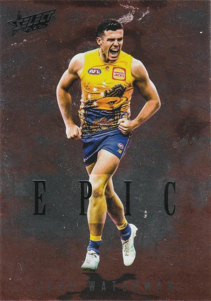 Jake Waterman #ER84 West Coast Eagles | 2025 Select AFL Footy Stars - Epic Red