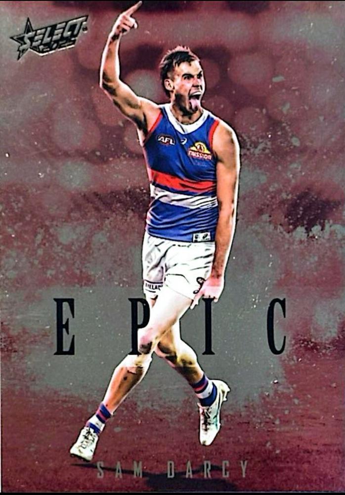 Sam Darcy #ER87 Western Bulldogs | 2025 Select AFL Footy Stars - Epic Red