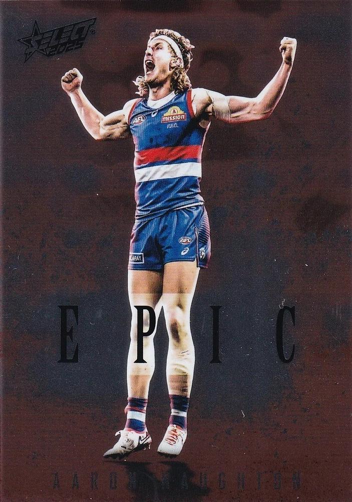 Aaron Naughton #ER88 Western Bulldogs | 2025 Select AFL Footy Stars - Epic Red