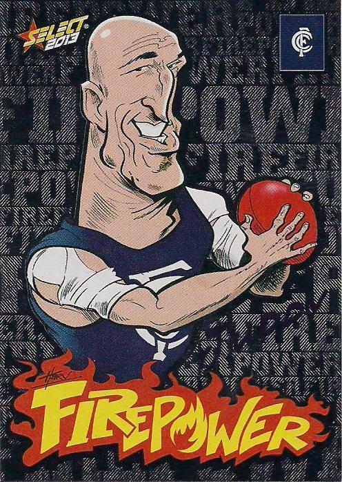 Chris Judd #FC8 Carlton Blues | 2013 Select AFL Champions Firepower Caricatures