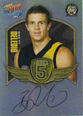 Brett Deledio #FFS58 Richmond Tigers | 2010 Select AFL Champions - Force 5 Foil Signatures