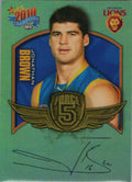 Jonathan Brown #FFS6 Brisbane Lions | 2010 Select AFL Champions - Force 5 Foil Signatures