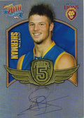 Justin Sherman #FFS8 Brisbane Lions | 2010 Select AFL Champions - Force 5 Foil Signatures