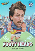 Rhylee West #FH108 Western Bulldogs | 2026 Select AFL Footy Stars - Footy Heads