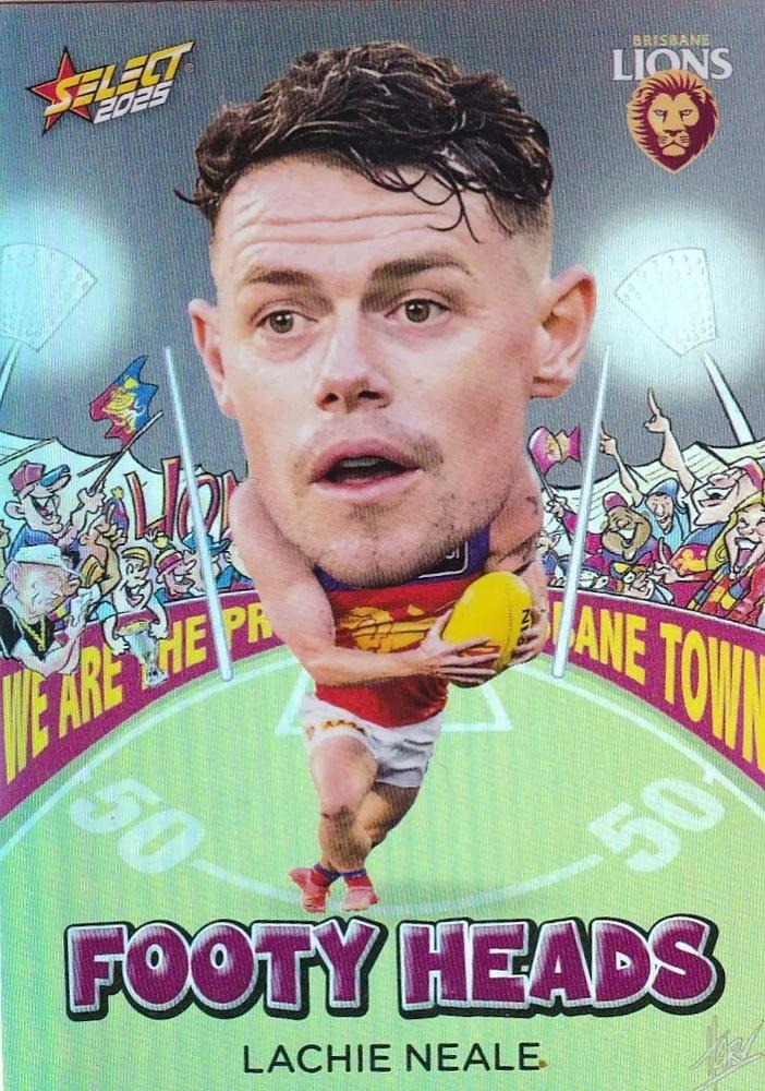 Lachie Neale #FH12 Brisbane Lions | 2025 Select AFL Footy Stars - Footy Heads