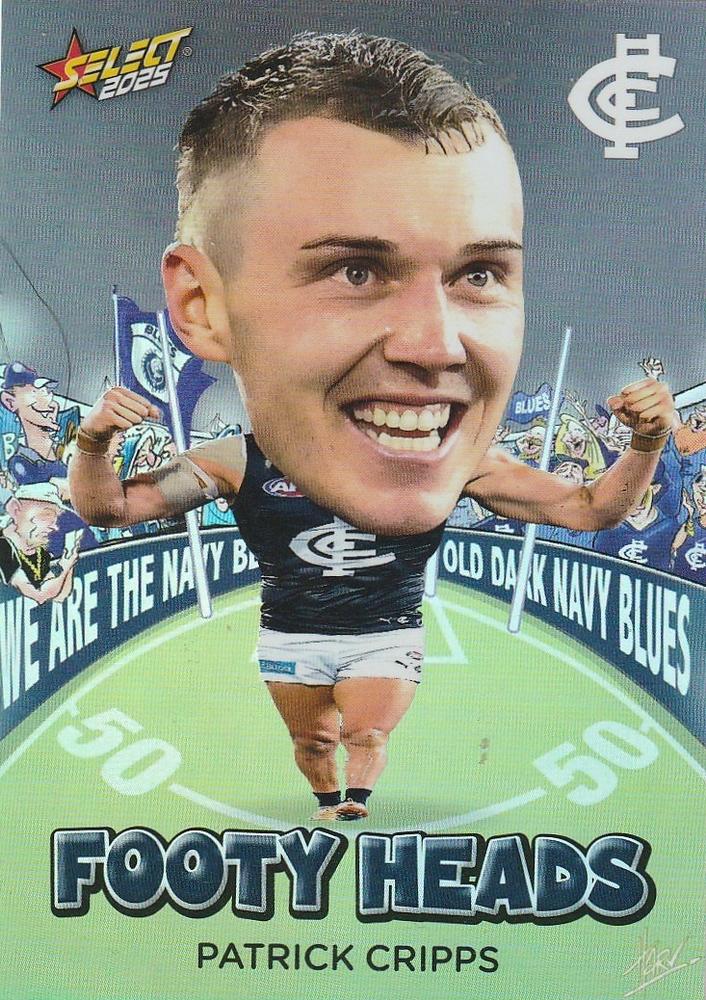 Patrick Cripps #FH13 Carlton Blues | 2025 Select AFL Footy Stars - Footy Heads