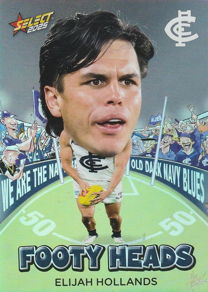 Elijah Hollands #FH15 Carlton Blues | 2025 Select AFL Footy Stars - Footy Heads