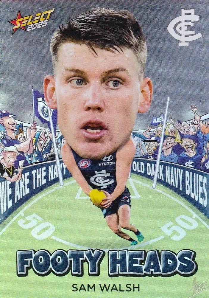 Sam Walsh #FH17 Carlton Blues | 2025 Select AFL Footy Stars - Footy Heads