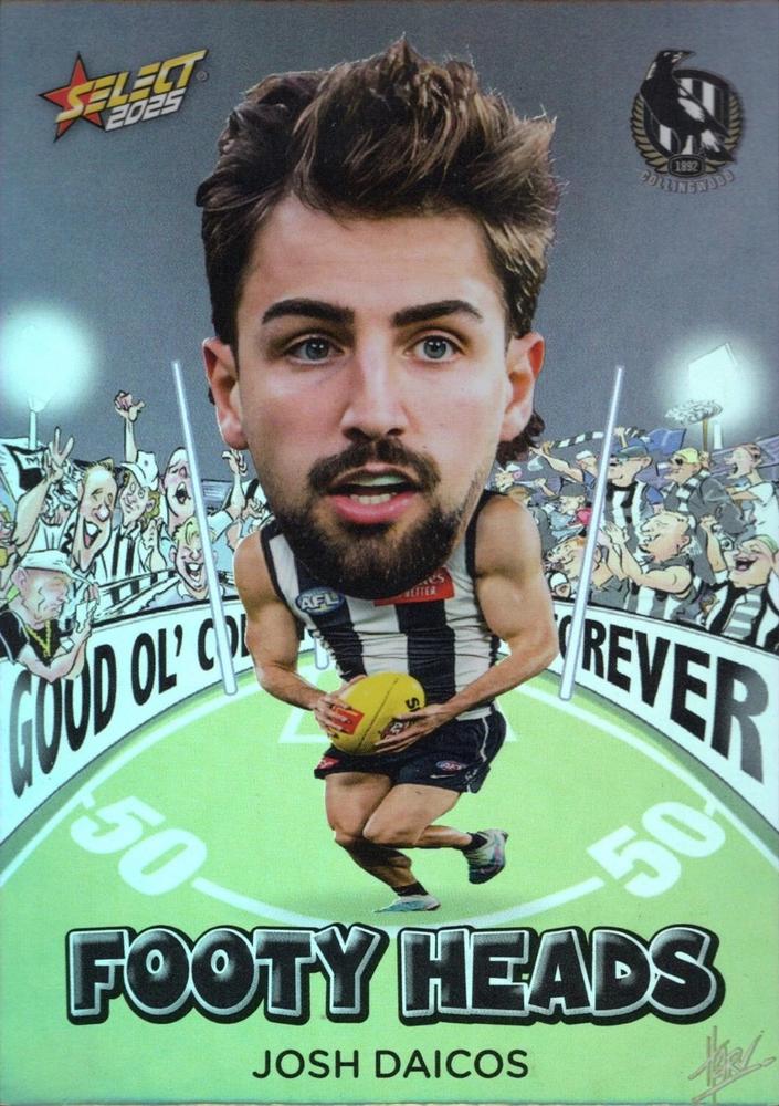 Josh Daicos #FH19 Collingwood Magpies | 2025 Select AFL Footy Stars - Footy Heads
