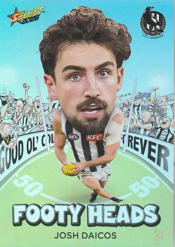 Josh Daicos #FH19 Collingwood Magpies | 2026 Select AFL Footy Stars - Footy Heads