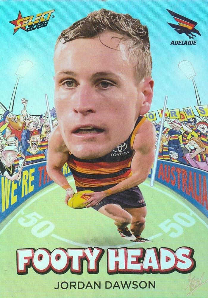 Jordan Dawson #FH1 Adelaide Crows | 2026 Select AFL Footy Stars - Footy Heads