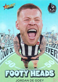 Jordan De Goey #FH21 Collingwood Magpies | 2026 Select AFL Footy Stars - Footy Heads