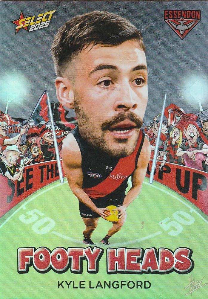 Kyle Langford #FH27 Essendon Bombers | 2025 Select AFL Footy Stars - Footy Heads