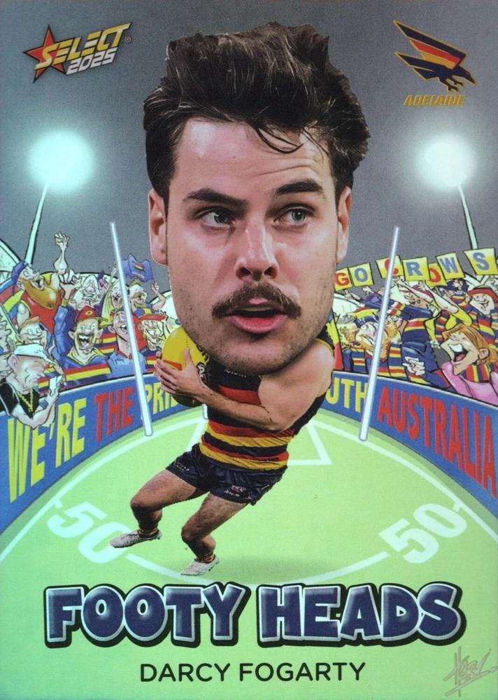 Darcy Fogarty #FH2 Adelaide Crows | 2025 Select AFL Footy Stars - Footy Heads