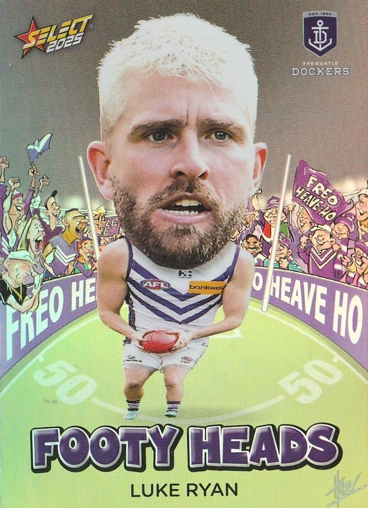 Luke Ryan #FH34 Fremantle Dockers | 2025 Select AFL Footy Stars - Footy Heads