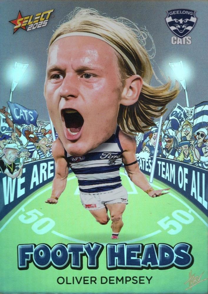 Oliver Dempsey #FH39 Geelong Cats | 2025 Select AFL Footy Stars - Footy Heads