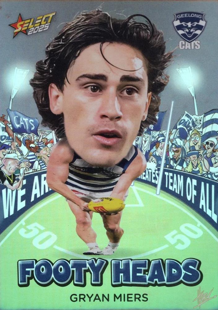 Gryan Miers #FH41 Geelong Cats | 2025 Select AFL Footy Stars - Footy Heads