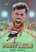 Brent Daniels #FH43 Greater Western Sydney Giants | 2025 Select AFL Footy Stars - Footy Heads