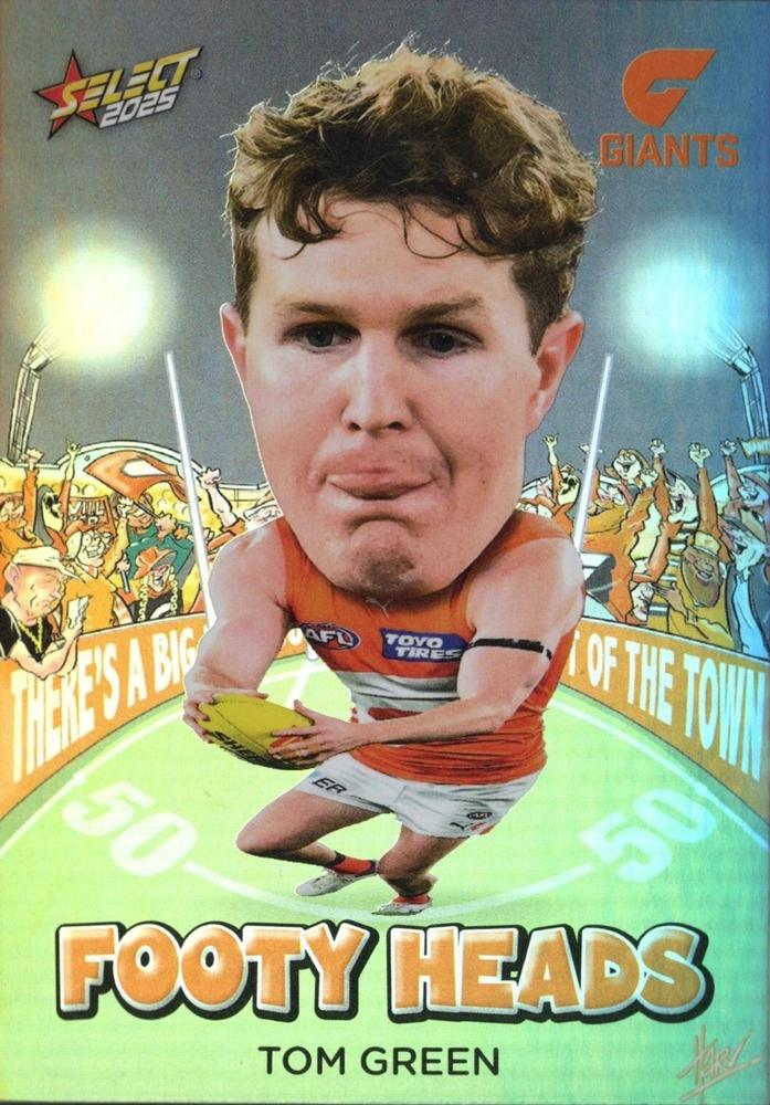 Tom Green #FH44 Greater Western Sydney Giants | 2025 Select AFL Footy Stars - Footy Heads