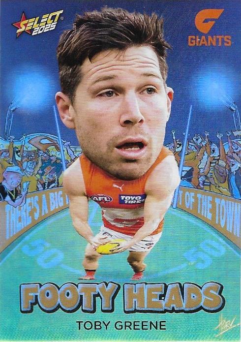 Toby Greene #FH45 Greater Western Sydney Giants | 2025 Select AFL Footy Stars - Footy Heads