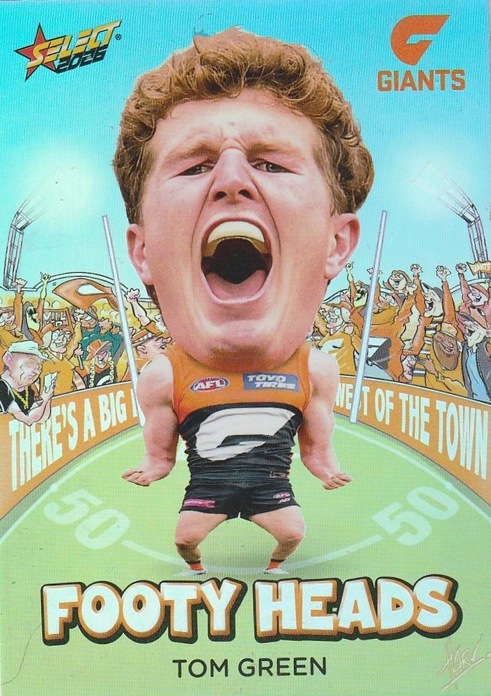 Tom Green #FH45 Greater Western Sydney Giants | 2026 Select AFL Footy Stars - Footy Heads