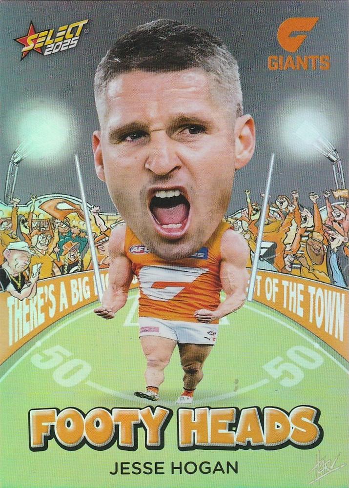 Jesse Hogan #FH47 Greater Western Sydney Giants | 2025 Select AFL Footy Stars - Footy Heads