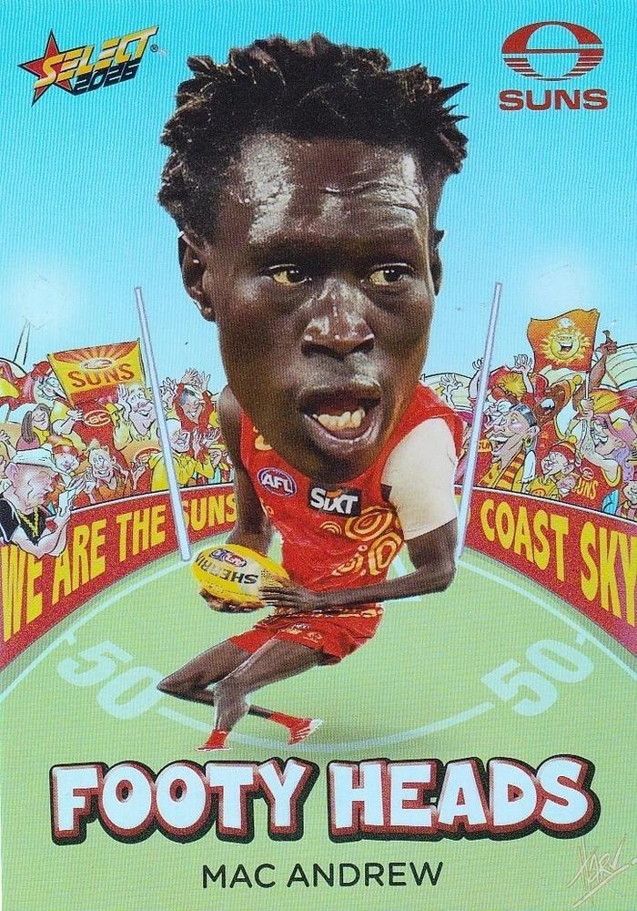 Mac Andrew #FH49 Gold Coast Suns | 2026 Select AFL Footy Stars - Footy Heads