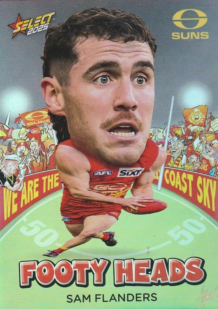 Sam Flanders #FH50 Gold Coast Suns | 2025 Select AFL Footy Stars - Footy Heads
