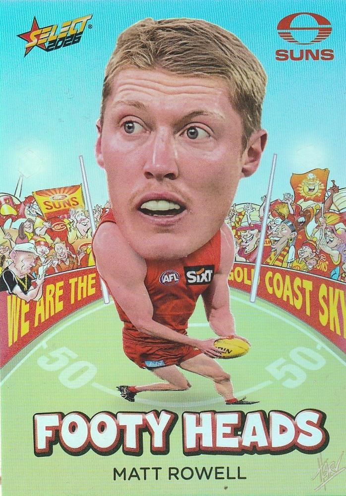 Matt Rowell #FH54 Gold Coast Suns | 2026 Select AFL Footy Stars - Footy Heads