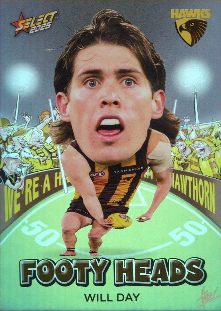 Will Day #FH55 Hawthorn Hawks | 2025 Select AFL Footy Stars - Footy Heads