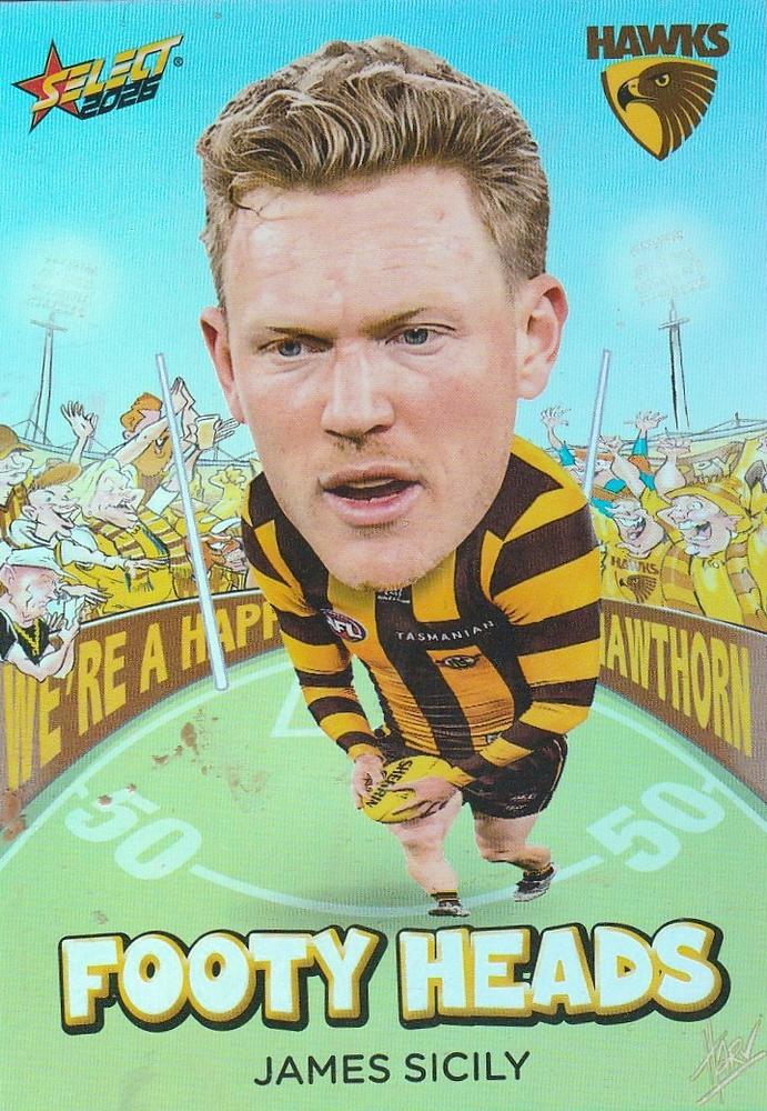 James Sicily #FH58 Hawthorn Hawks | 2026 Select AFL Footy Stars - Footy Heads