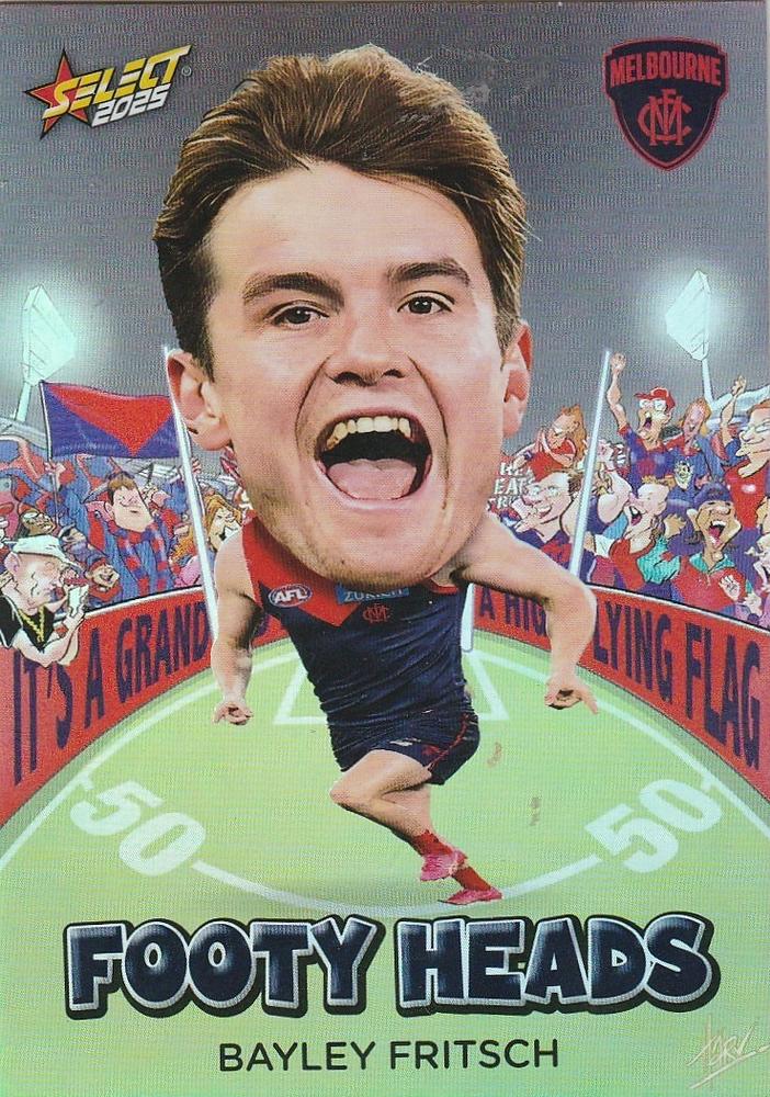 Bayley Fritsch #FH61 Melbourne Demons | 2025 Select AFL Footy Stars - Footy Heads