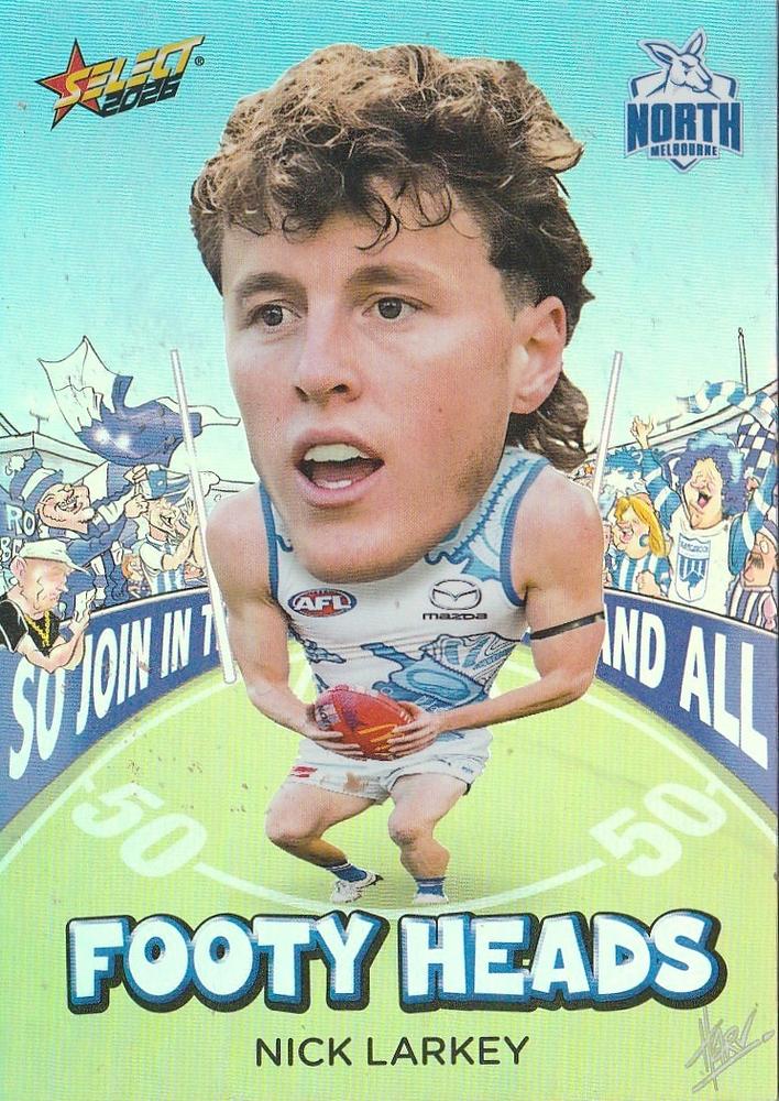 Nick Larkey #FH67 North Melbourne Kangaroos | 2026 Select AFL Footy Stars - Footy Heads