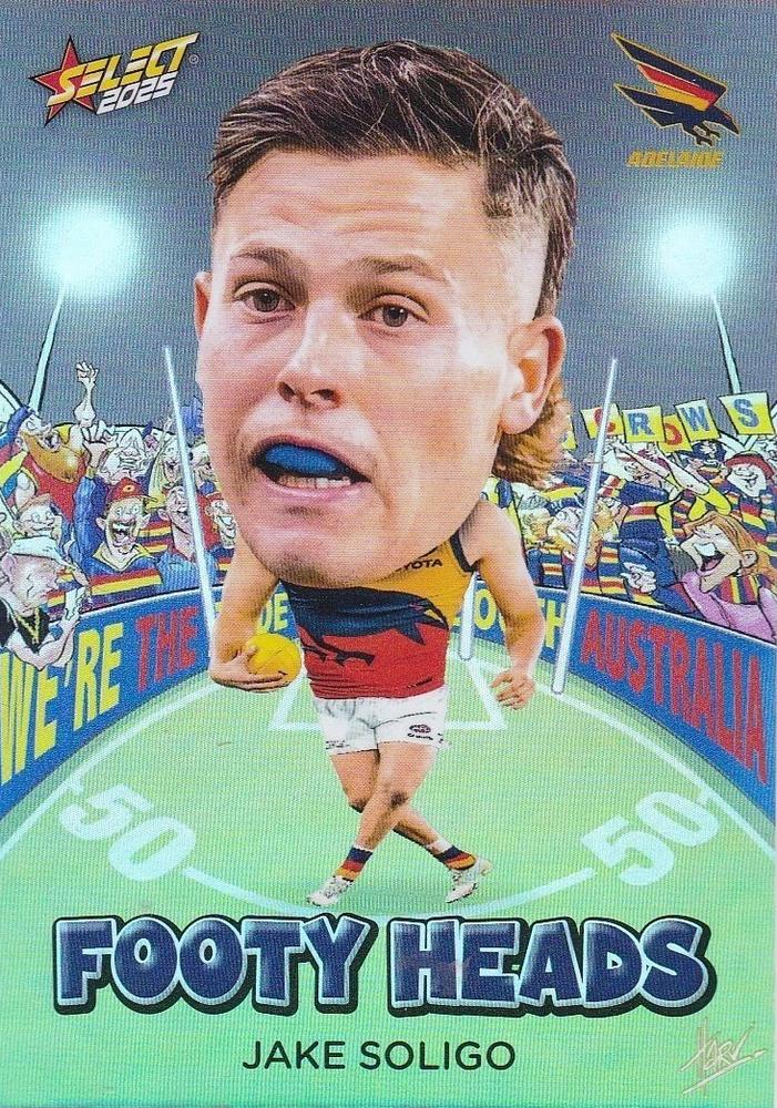 Jake Soligo #FH6 Adelaide Crows | 2025 Select AFL Footy Stars - Footy Heads